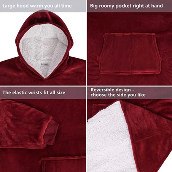 SALE Sherpa Lined Oversized Hoodies! - Picture 3 of 7